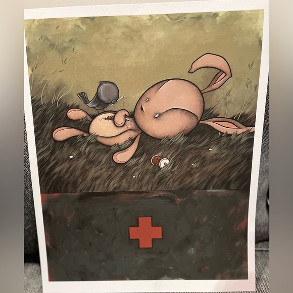 Signed Original Print 2010 “To Be Kind to an Animal” by Kurt Halsey 30/150